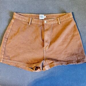 Princess Polly High Waist Brownish Orange Shorts